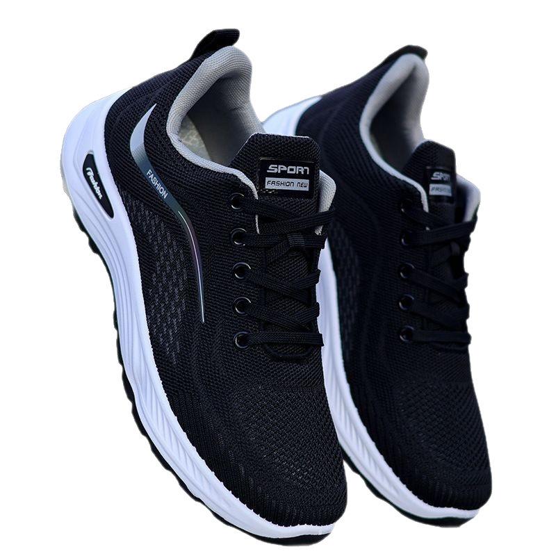 Men's shoes new breathable sports shoes mesh non-slip soft-soled running shoes fashion casual shoes platform shoes