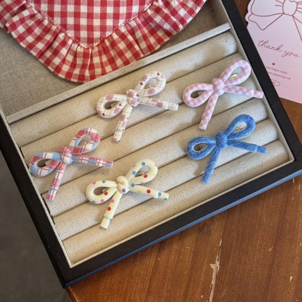 

Bow Hair Clip Colorful Duckbill Clip Fashion Hair Side Clips Hair Accessories Style 5