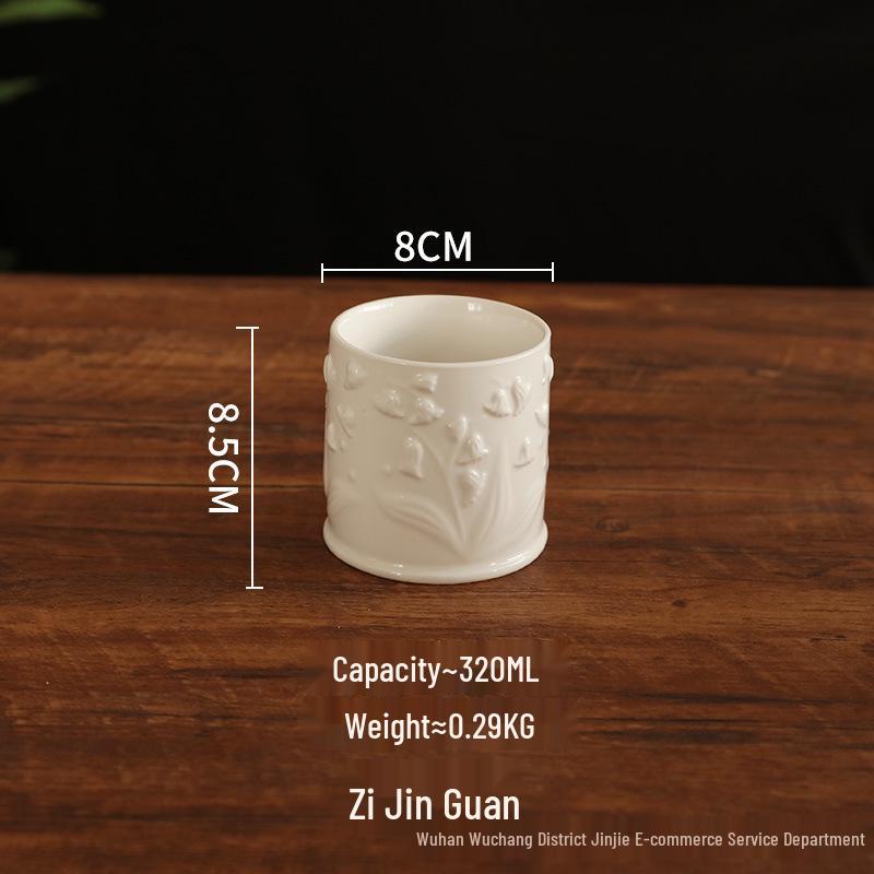 European Ceramic Storage Jar with Lid for Tea, Coffee, Sugar, or Jewelry - High-Footed Sealed Display Piece.