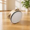 Single Drumhead Tambourine with Metal Discs Educational Compact