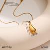European Ocean Style Starfish & Heart Pendant Stainless Steel Necklace