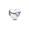 Pandora Engravable Birthstone Heart Charm - March 794161C03
