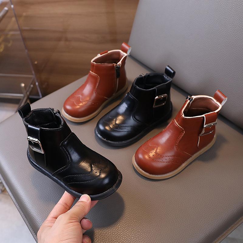 2024 Spring Autumn Children's Boot Non-slip Kids Shoes Boots for Girl Fashion Simple Classic Boys Causal Ankle Boots Fashion New