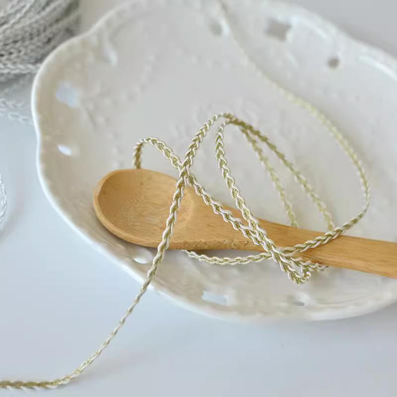 5Yards Gold Silver Lace Trim Ribbon Curve Lace FabricSewing Braided  Accessories Decoration