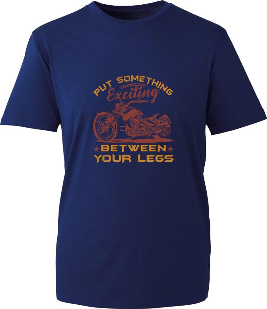 Put Something Exciting Between Your Legs Tshirt Funny Motorcycle Offensive Top S