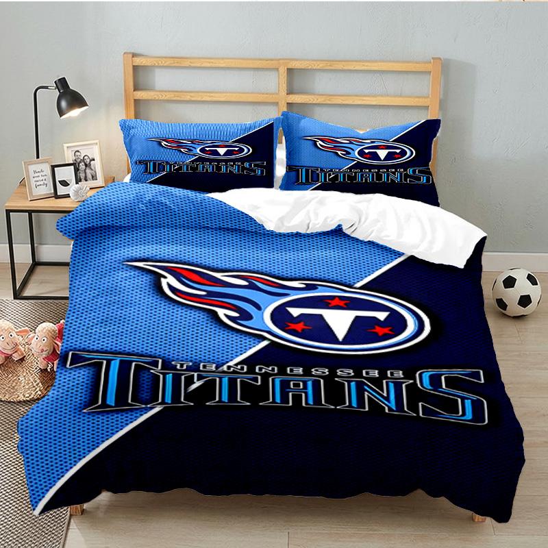 Tennessee Logo Art Bedding Set 3pcs, High Quality Bedding Set Including 1pc Duvet Cover And 2pcs Pillowcases for Bedroom, Dormitory Gift
