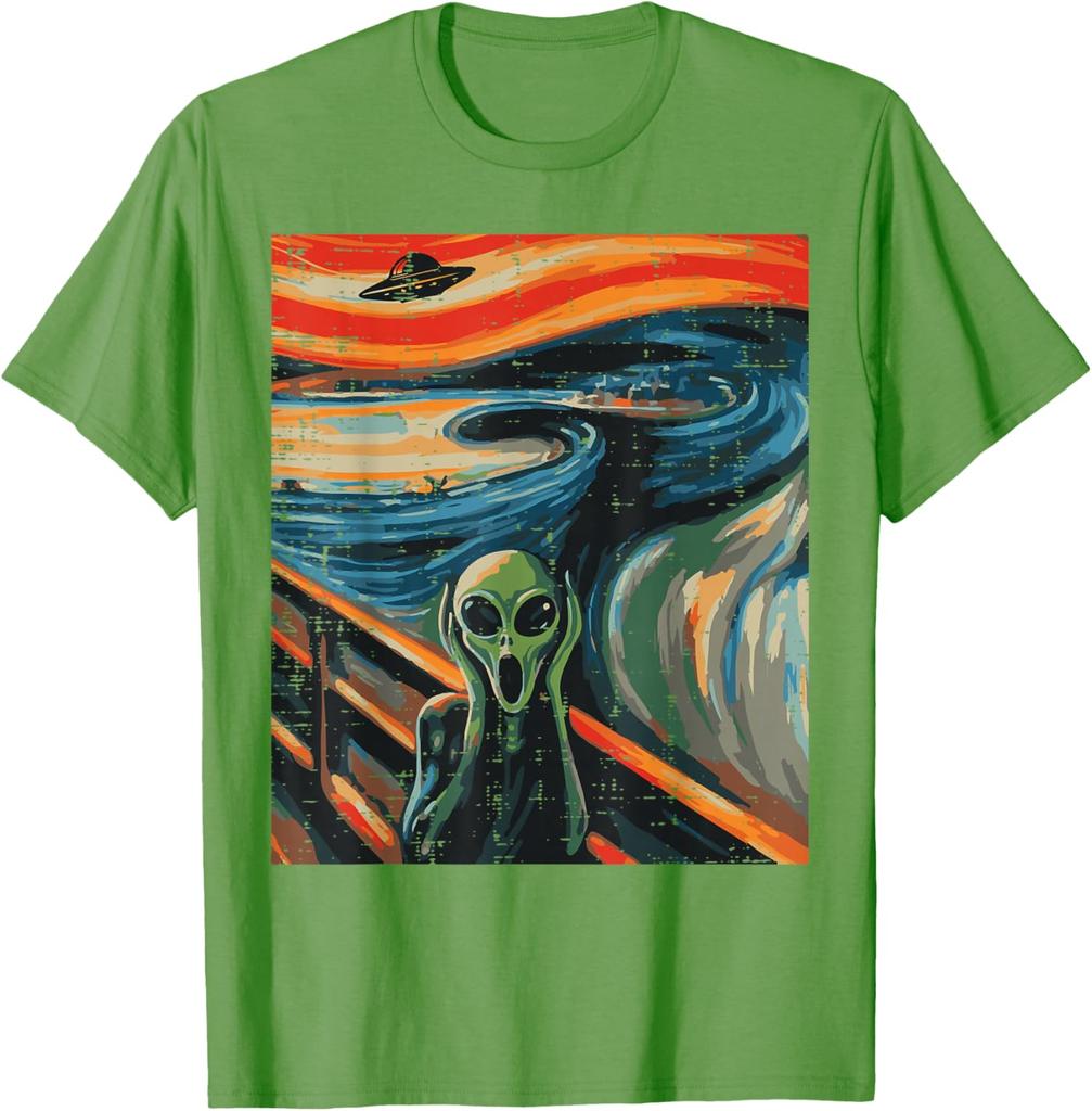 Parodie na Vetřelce Výkřik UFO Umění Grafické Tričko Pánské Dámské Unisex Bavlna Ležérní Tričko