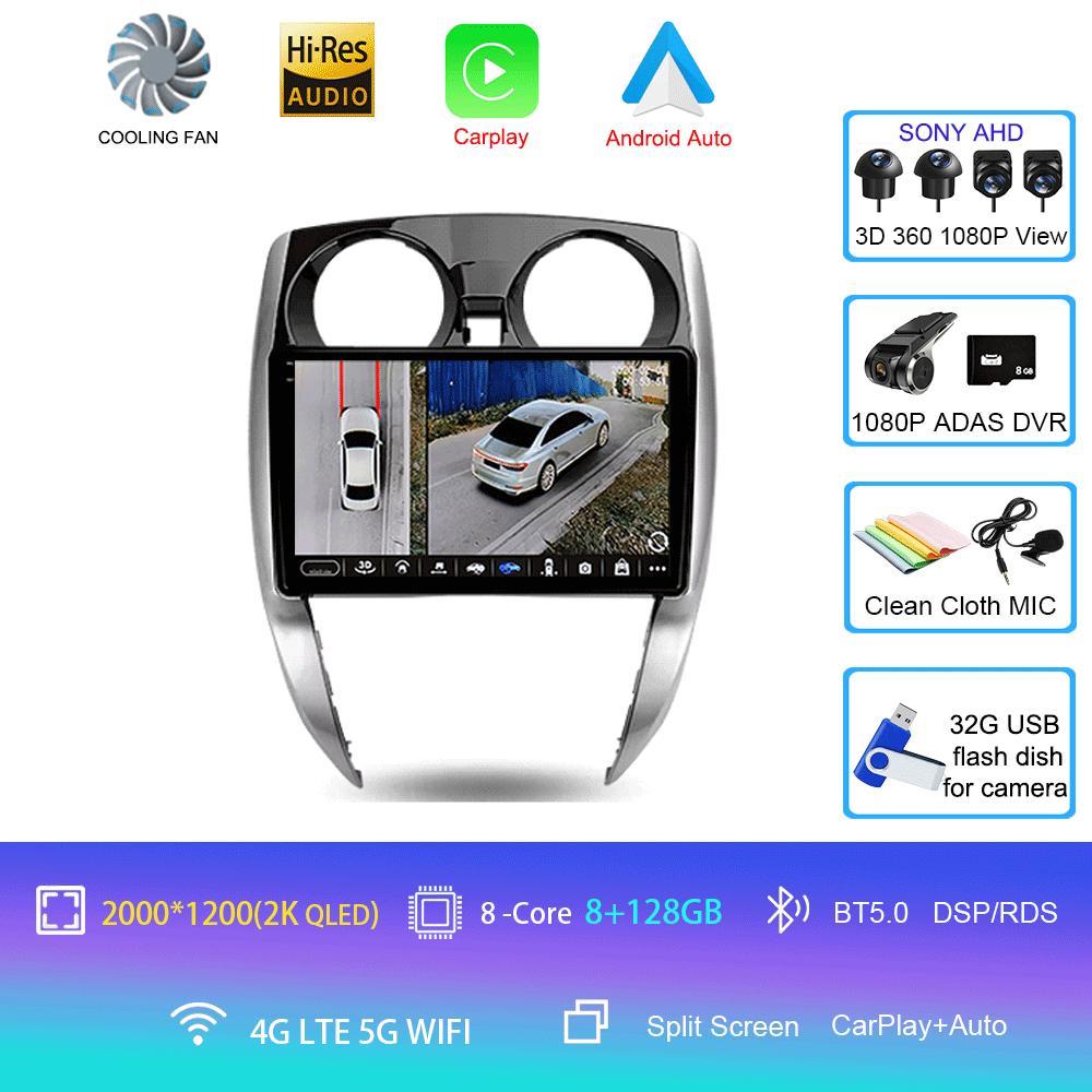 Android 14 Car Radio For Nissan Note 2 E12 2012 - 2021 Multimedia Video Player Navigation Stereo GPS No 2din 2 Din Dvd