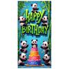 Geburtstags-Fotohintergrund Niedliches Panda-Design Banner Geburtstagsfeier-Banner Blauer Hintergrund Geburtstagsveranstaltungs-Display Für Panda