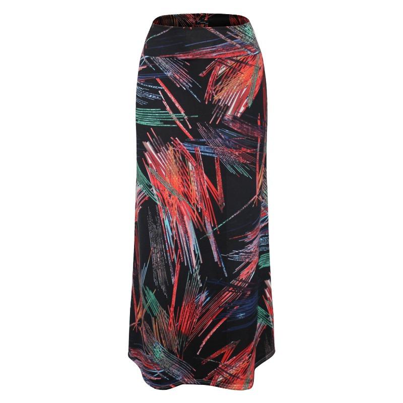 

EBA supply Spring and summer high waist elastic printing hip-wrapped fishtail skirt XXL