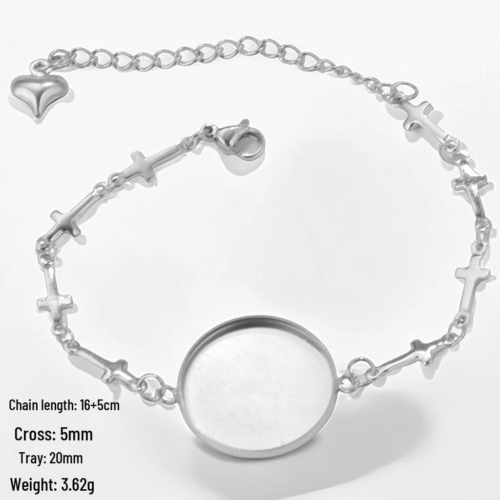 

Набор для изготовления браслетов своими руками с 20-миллиметровым подносом для часового механизма из нержавеющей стали