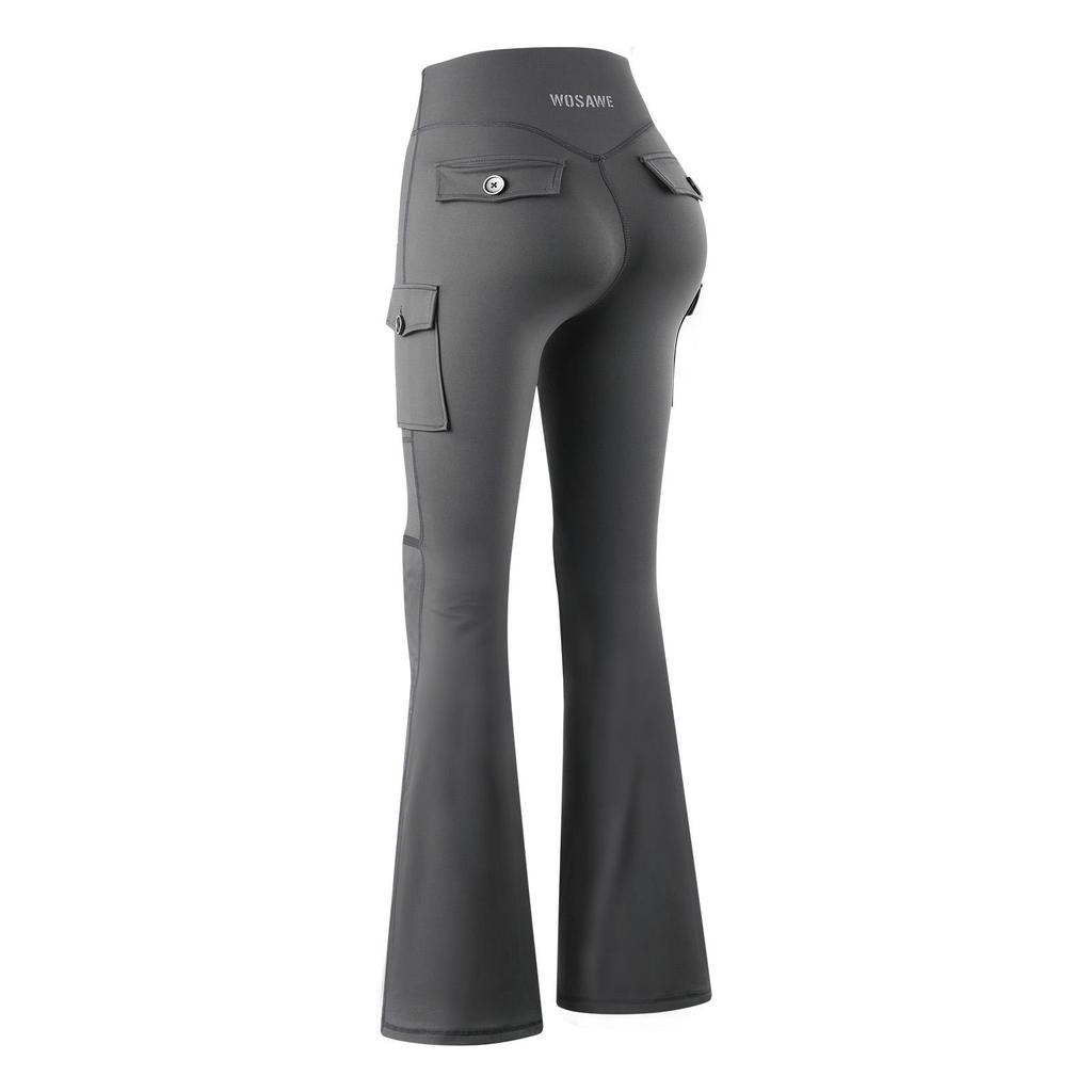 WOSAWE Women's CE-Certified Motorcycle Riding Pants High-Waisted Slim-Fit Athletic Flared Riding Tights