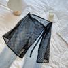 Original Design Lace Gauze Skirt Lace Fart Curtain Apron Women'S Stack Strap Skirt Cover Lace Up