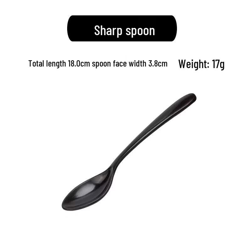 Qianxing A5 Melamine Frosted Black Spoons