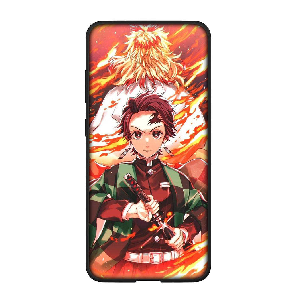 Handyhülle für Samsung Galaxy S24 S23 iPhone 15 14 Xiaomi Redmi Note 13 12 11 8 10 9 Pro Max X XR OPPO A15 Huawei Rengoku Kyoujurou Dämonentöter Cover
