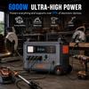 OSCAL PowerMax6000 Tragbare Powerstation 6000W 3600Wh LiFePO4 Solargenerator 57600Wh Erweiterbar 120V/240V USV Schnellladung APP für Zuhause Wohnmobil Off-Grid