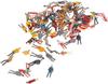 Set mit 100 Menschenmaßstäblichen bemalten Menschenmodellen für Szenerien, Bau-Bildungs-DIY-Figuren, 1150 (11-12mm), Sammlung, Figuren, Züge, Dioramen,