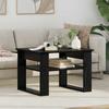 Coffee Table Black Oak Effect 64 X 54 X 44 Cm Engineered Wood