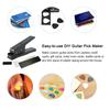 Guitar Pick Punch Set with 2 Pick Strips 2 Sandpaper Easy-to-use   Pick Maker Wonderful Gift Choice for Guitar Players Birthdays Family Friends
