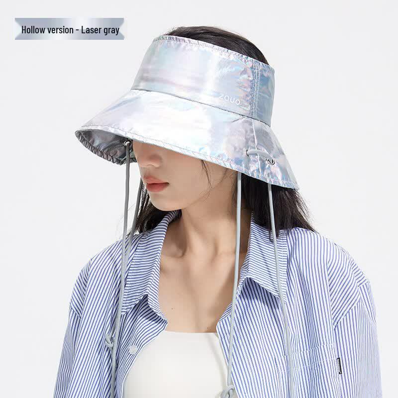 Zauo Reversible Reflective UV Protection Bucket Hat