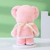 Coral Fleece Bear Towels Gift Set With Plush Hand Towels For Weddings And Birthdays