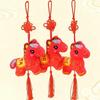 Zodiac Year Of The Horse Pendant Traditional Red Spring Festival Tassel Pendant Best Wishes Good Fortune Chinese Lucky Ornament