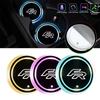bzdf9 7 Colors LED Car Cup Holder Light Luminous Coaster Water Cup Pad For Seat FR Ibiza Tarraco Arona Ateca Alhambra Auto Accessories