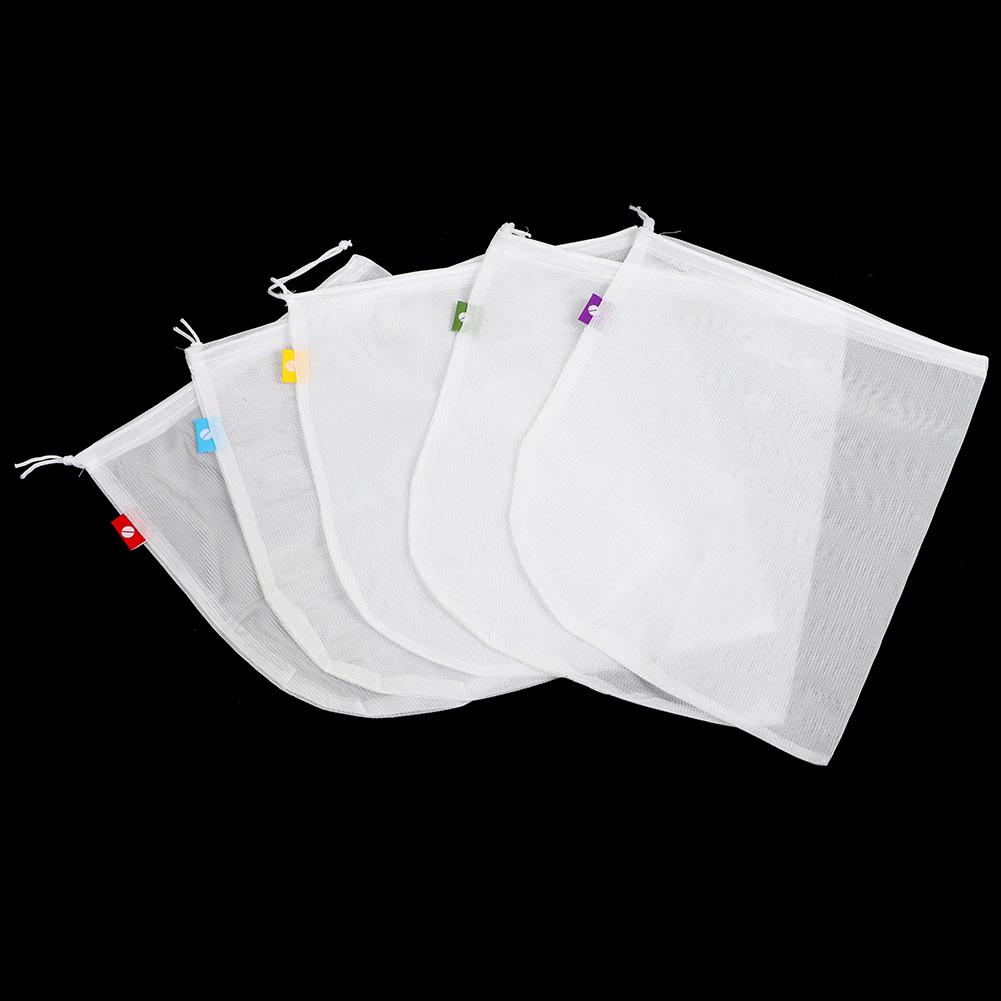 5PCS Reusable Produce Bags Washable Mesh Bag with Drawstrings for Garden Storage Fruit and Vegetable