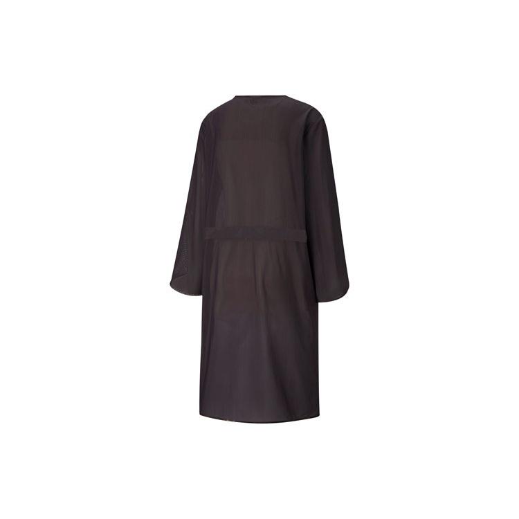 PUMA Jackets Women's Black Brown Collarless Thin Other 520402-88