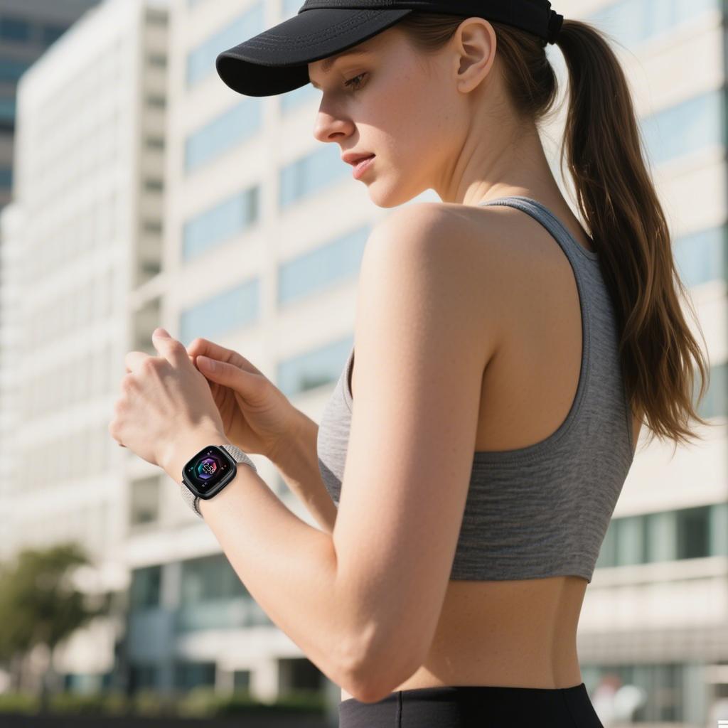 For Fitbit Versa 4 3 Sense 2 band Accessories replacment sport nylon loop Bracelet correa Fitbit Versa4 Parachute Braided Strap