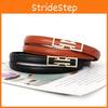 Symmetrical Metal Geometric Buckle Decoration Women Slim Waist Belt Daily