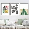 WCIC New Modern Minimalist Decorative Painting Irregular Polygon Art Cloth Home Background Wall Decoration Hanging Painting