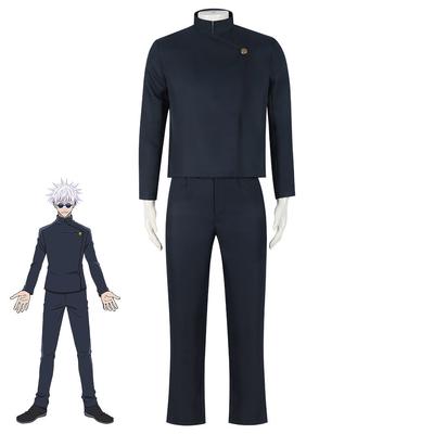Anime Geto Suguru Gojo Satoru Anime Figures Jujutsu Kaisen Cosplay Men Shirt Pants Wig High School Halloween Uniform Full Set