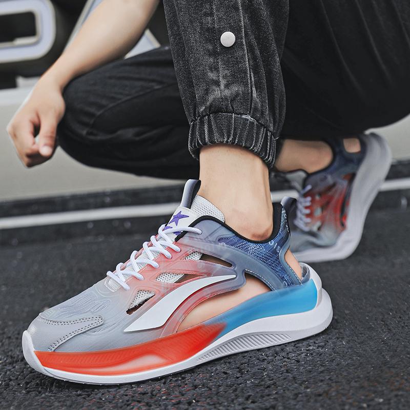 Men Sport Sandals Summer Women Beach Shoes White School Students Mesh Running Sneakers Couple Shoes Breathable Large Size