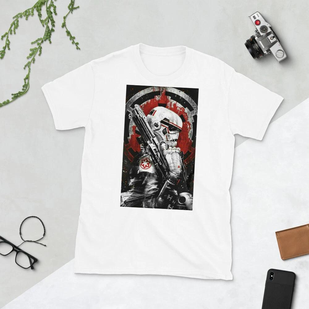 STAR W ACTION SCI FI MOVIE TROOPER FUN GRAPHIC Short-Sleeve Unisex T-Shirt L