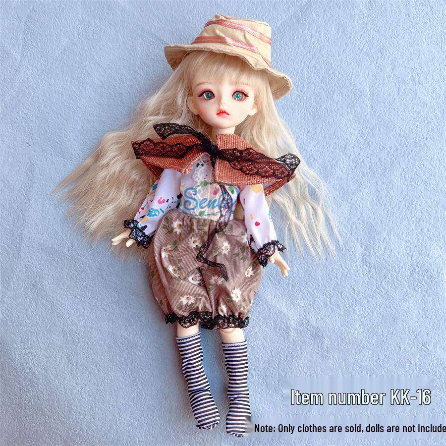 6-Punkt BJD Puppe 30cm Lolita Mädchen Kleiderset - Perfektes Geschenk