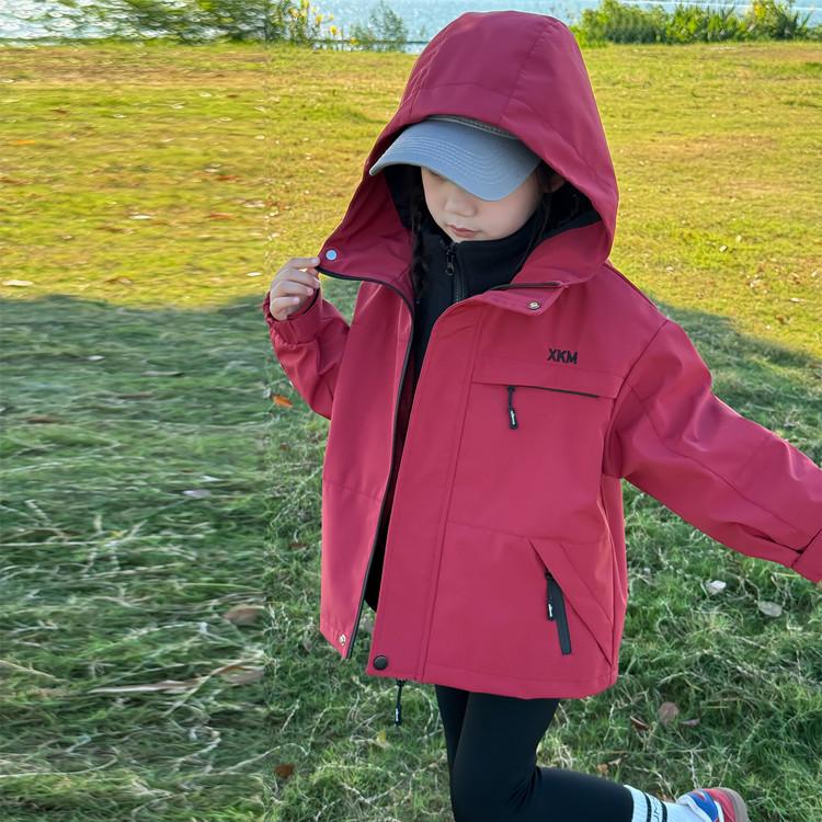 Kids' 3-in-1 Windproof & Waterproof Storm Jacket 2025: New Autumn Style for Boys & Girls - Trendy Outdoor Outerwear
