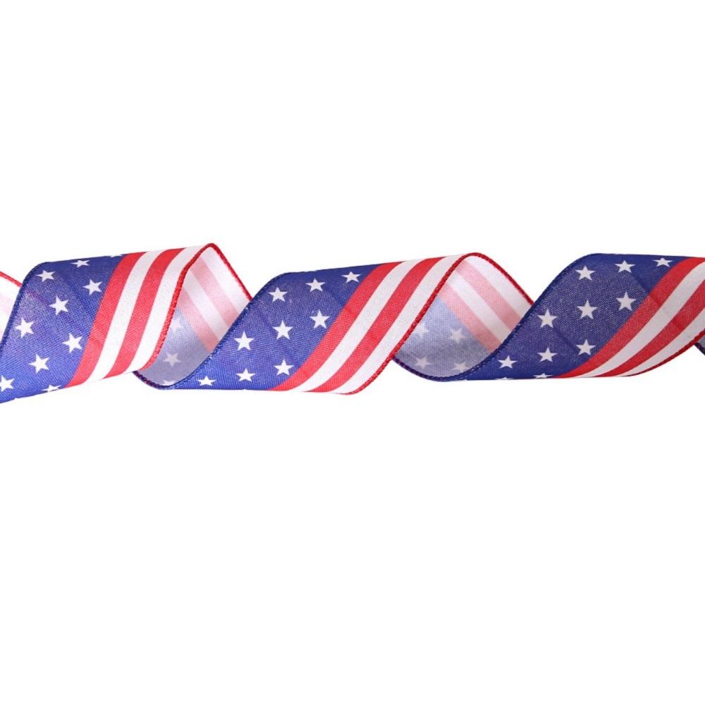 

3 м * 6,3 см лента с американским звездным флагом на День независимости, декоративная подарочная коробка, упаковка, тесьма, стример 3m*6.3cm
