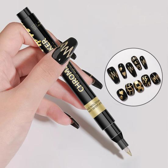 Nail Art Pen Set for Gel Nails DIY Nail Art Marker Drawing Painting Liner Pen 0.5mm Tip Quick Dry Home Salon Manicure Tool Kit
