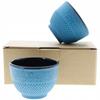 CAST IRON KETTLE 1.5L TEAPOT 2x CUPS TEA INFUSER + STRAINER