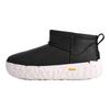 Cl Ultra Mini Wrap Tech Fashion Confortável Versátil Simples Clássico Botas de Neve Curtas Botas Masculinas Preto 1171215-BKJ