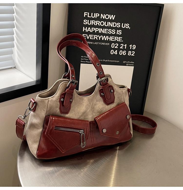 

Fashion women s bags, underarm bags, shoulder bags, locomotive bags, textured messenger bags, bags. бордовий