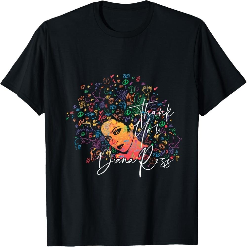 Control Industry Diana Ross Cascade T-Shirt - Unisex Adult, Black, Small S