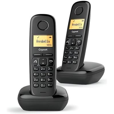 DECT Phone - GIGASET - A270 Duo - Cordless Handset - Speakerphone - 80 Entries
