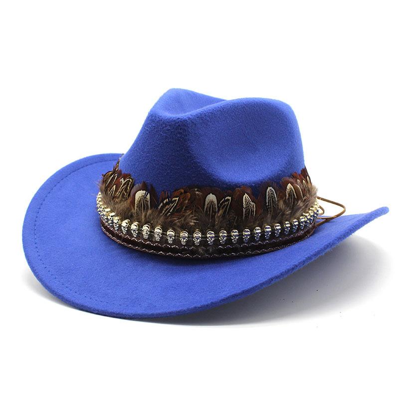 Tibetan Ethnic Style Decoration, Casual Sunshade, Sun Protection And Warmth, Men'S And Women'S Woolen Western Cowboy Hats, Spring Mongolian Hats