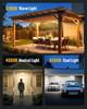 Solar Shed Light Solar Pendant Light Indoor Outdoor 228LED 1000LM 5 Modes with Remote Control for Barn Gazebo Garage