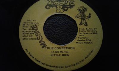 7-Zoll Schallplatte LITTLE JOHN - True Confession MAS021 Massive B Jamaica Reggae, Ska & Dub Gebraucht