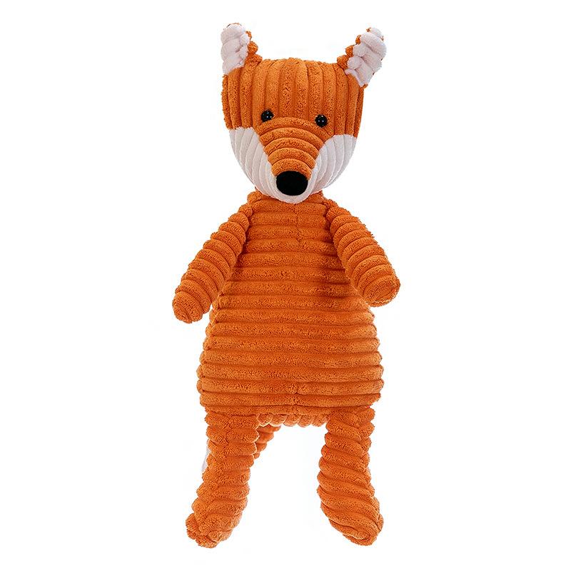 Cute Striped Little Fox Doll Plush Toy Hug Fox Doll Children's Soothing Ragdoll Birthday Gift