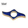 Reading Accessory One Hand Book Page Holder, Glitter Thumb Ring Holder for Reading, Stabilizer Clip Metal Opener Students Readers Tool