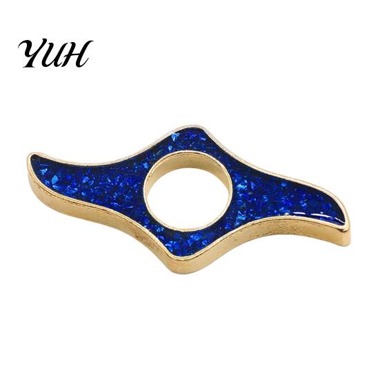 Reading Accessory One Hand Book Page Holder, Glitter Thumb Ring Holder for Reading, Stabilizer Clip Metal Opener Students Readers Tool